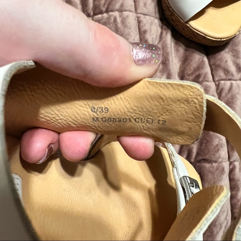 Korks White Leather Cork Platform - Picture 10 of 11